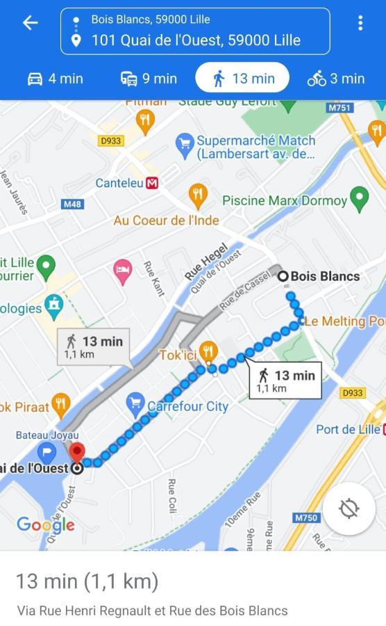 Apartamento Bateau péniche Lille - Euratechnologie Exterior foto